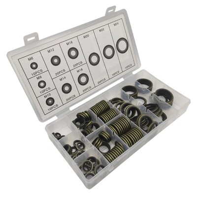 Assorted Rubber Gasket Set Multipurpose Washer with Box for Vehicle Maintenance