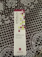 Andalou Naturals 1000 Roses Cleansing Foam 5.5oz Sensitive Rose Stem Cells Vegan