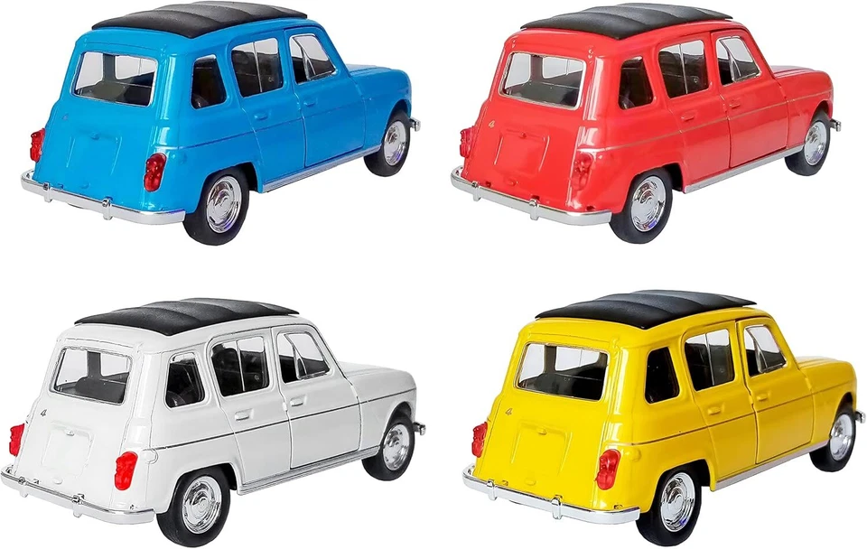 RENAULT 4 R4 Quatrelle Welly Modellauto Metall Modell Auto Spielzeugauto 4Var 55 - Bild 3 von 4