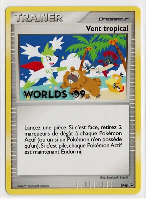 Tropical 　英語版 Pokemon FRENCH Tropical Wind (Vent tropical) DP48 Worlds 09 Black
