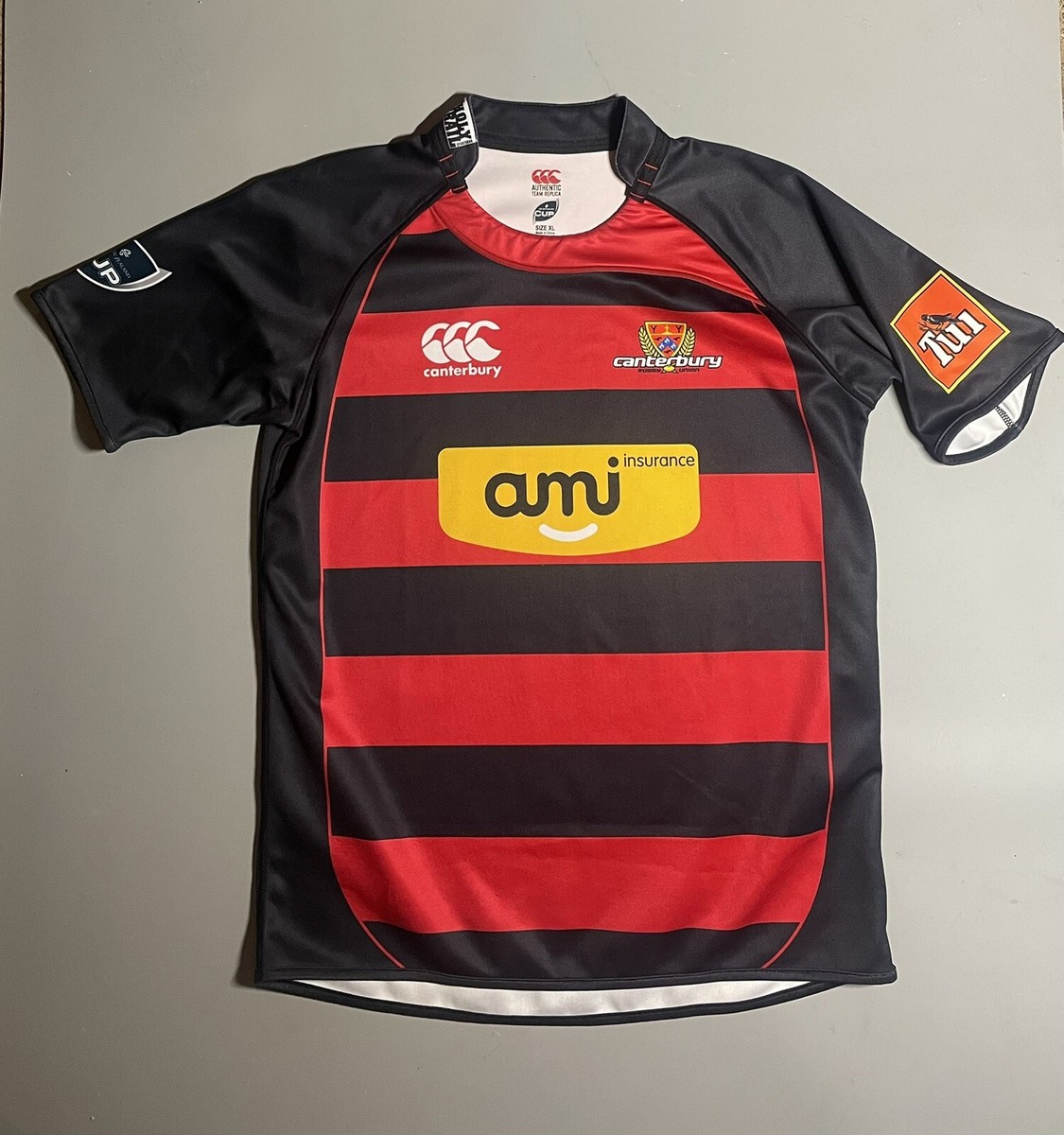 Canterbury RFU Rugby Union Shirt Vintage Jersey CRFU New Zealand Size XL