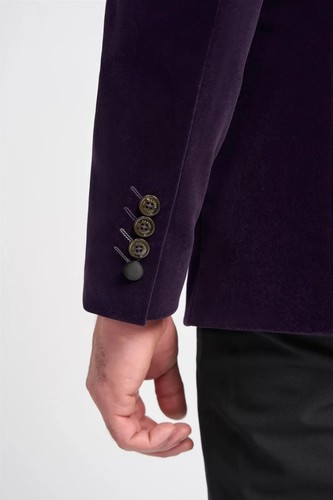 Blazer Esmoquin de Noche Formal Calce Ajustado para Hombre - Elegante Chaqueta de Fiesta Cena - Imagen 16 de 29