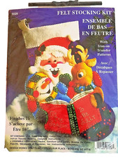 TIS THE SEASON TO BE JOLLY 5028 Felt Stocking Kit Design Works Christmas