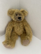 Vintage Brown Teddy Bear Plush Jointed Posable Arms/Legs 12 Substantial Weight