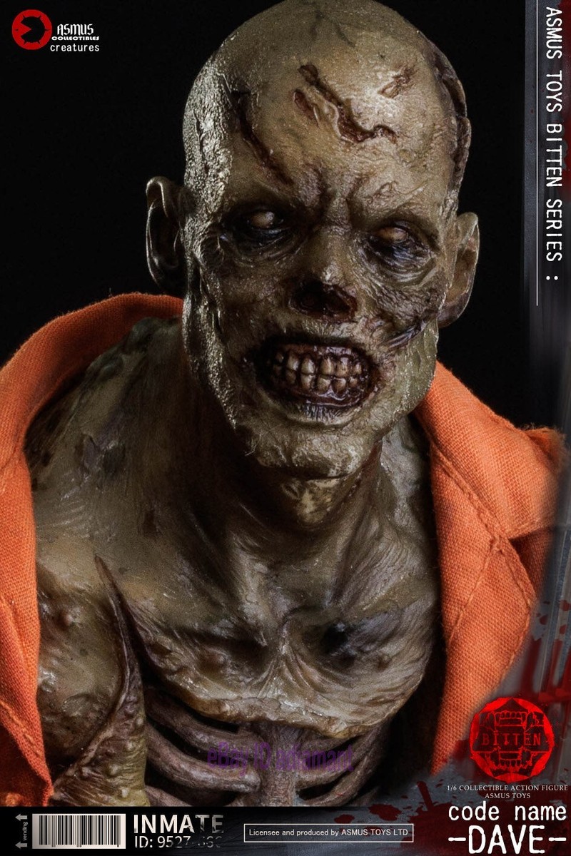 Asmus Toys Prisoner Zombie Dave 1/6 Male Action Figure Model H12in