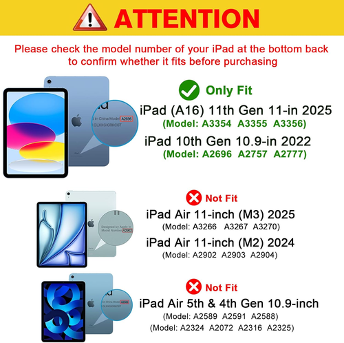 for iPad (A16) 11th Generation 11 Inch 2025/10th Generation 10.9 Inch 2022 Ca... - Picture 6 of 12