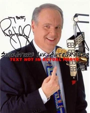 RUSH LIMBAUGH Signed 8x10 Autographed Photo reprint
