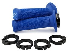 COPPIA MANOPOLE DOMINO D-LOCK BLU LOCK ON HONDA CRF 450R/450X 4T 2016-2021
