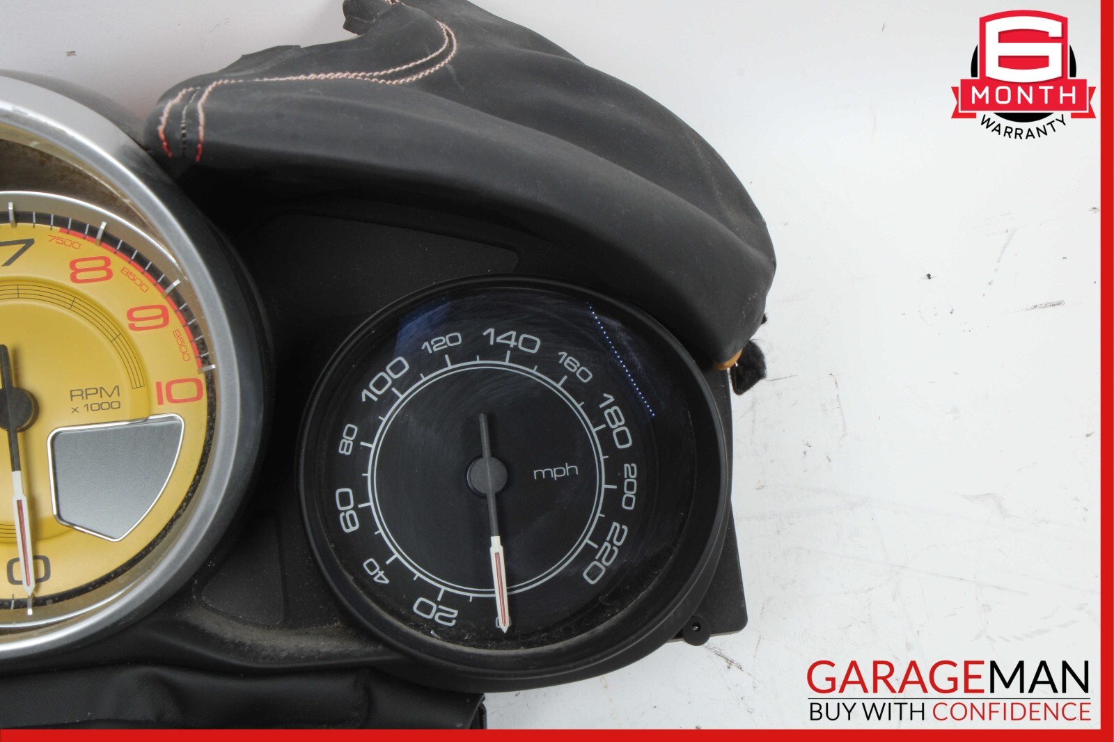 15-18 Ferrari California T Speedometer Head Cluster w/ Trim & Upper Column Cover
