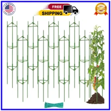 8 Pack Tomato Cages for Garden,Up to 48In(4Ft) Adjustable Tomato Cage,Garden Sta