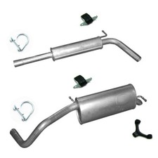 Auspuff Mitteltopf Endtopf + KIT fur Skoda Fabia II  1.6 MPi 16V bs 07.2010