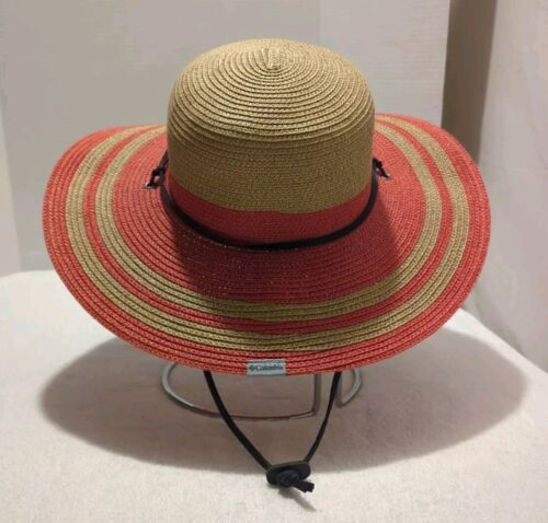 COLUMBIA ~ Global Adventure Hat ~ Mauve & Tan ~ Adult Size Small/Medium ~ EUC