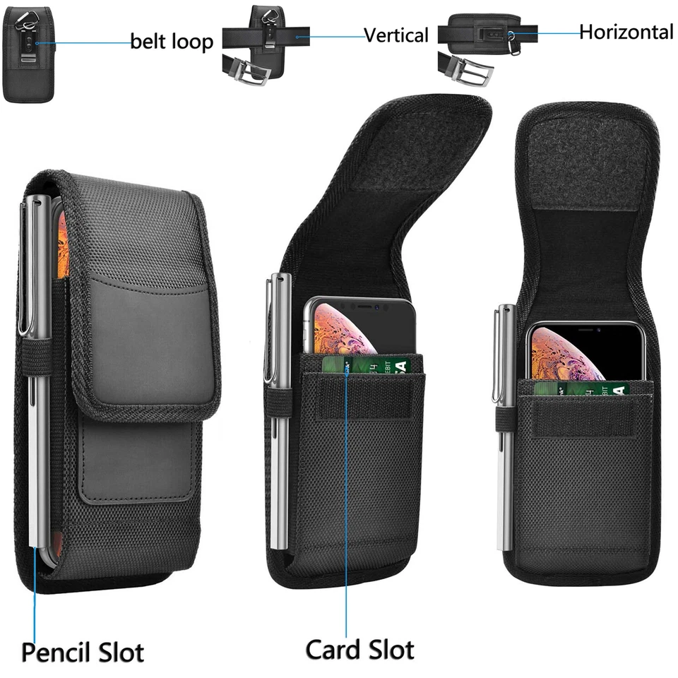 For Samsung Galaxy A16 5G Phone Case Belt Clip Holster Card Holder - Image 4 of 4