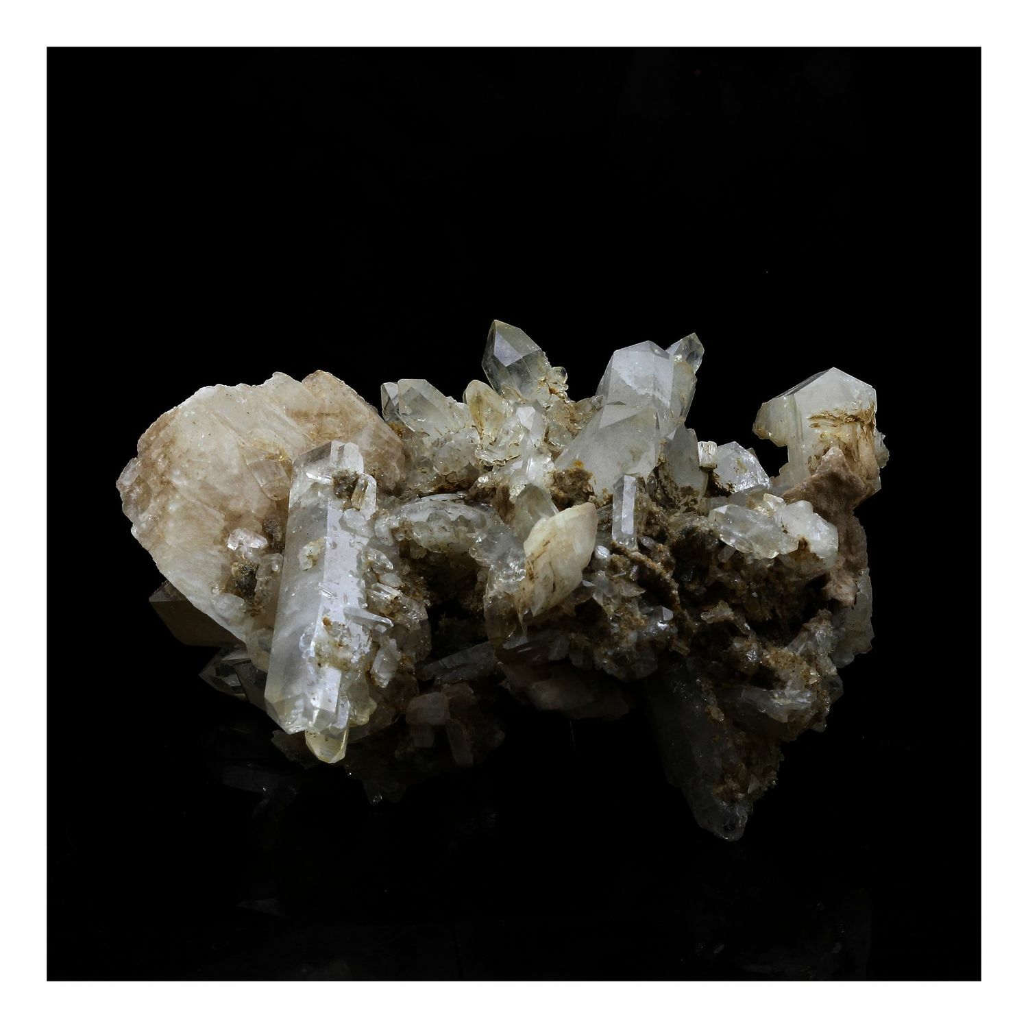 Quarzo A Ame + Calcite 646.0 Ct. Le Trois Évêchés, La Grave, Francia