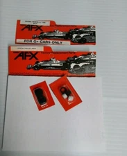 Vintage AFX G-plus rear wheels and tires #8619 & front wheels and tires #8914 