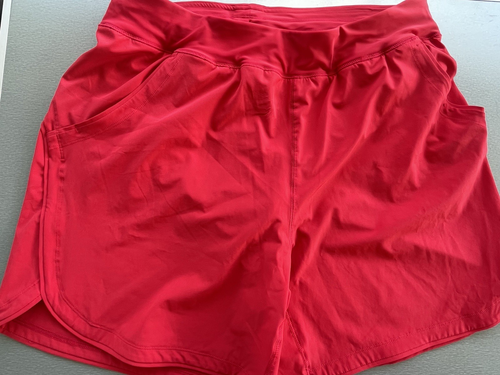 Lands End Swim Shorts Womens Red Size 18W Quick Dry Stretch Pockets - Picture 2 of 13