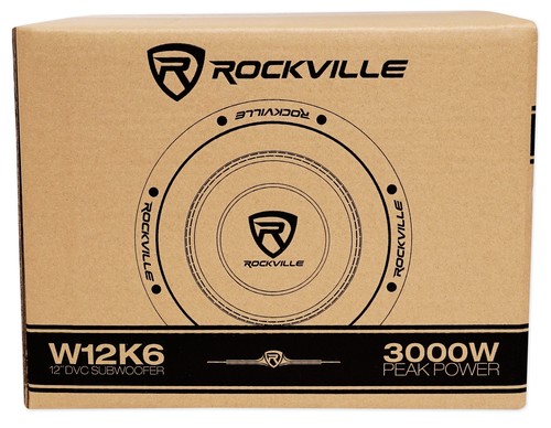 Rockville W12K6D4 V2 12" 2400w Peak Car Audio Subwoofer Sub 600w RMS CEA Rated - 第 10/10 張圖片