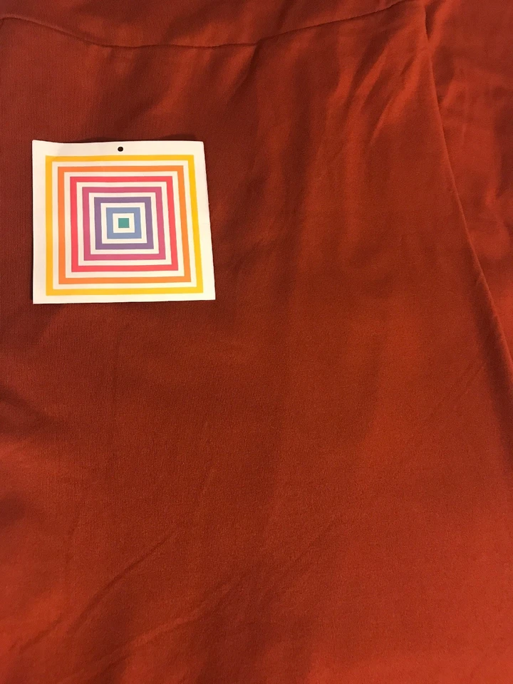 Lularoe TC Leggings Altos Curvilíneos Ámbar Sólido Naranja Óxido Difícil de Encontrar Unicornio 🦄 Pantalones Nuevos Foto 4 de 4