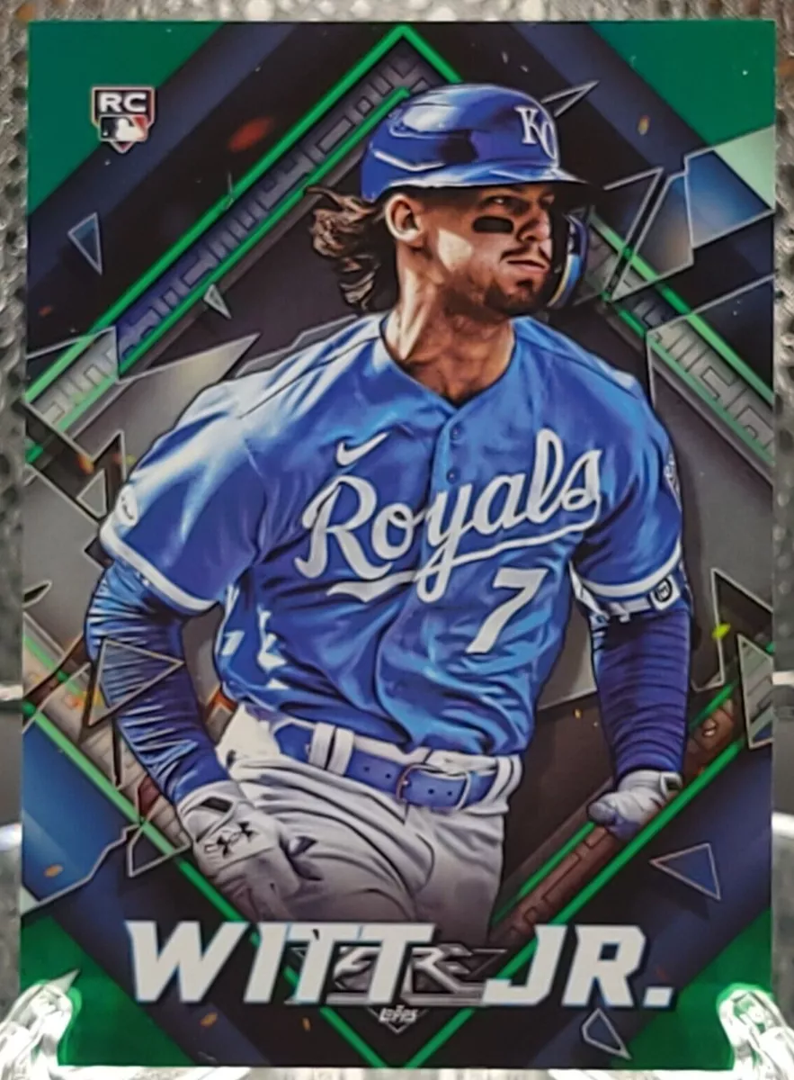 Bobby Witt Jr. 2022 Topps Fire Green Foil RC 195/199 #198 - Royals