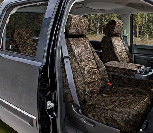 Coverking Custom Seat Covers Neosupreme Mossy Oak Camo - Choose Color And Rows - Foto 10 di 27