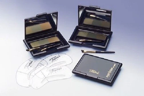 Kit Poudre à Sourcils Waterproof Brunette + 6 Pinceaux - Marque Tana - Neuf Sous Emballage