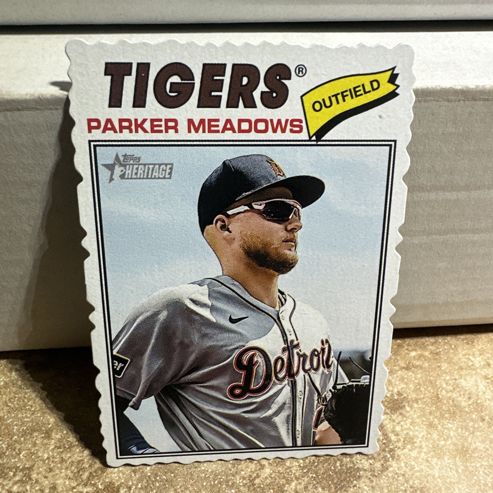 2026 Topps Heritage PARKER MEADOWS Deckle Edge SP #286 Tigers 1977 Design SP