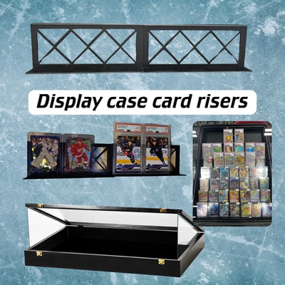 ILLUSION COLLECTIBLES Display Case Card Riser Stands - Perfect for 24x36 Cases- 33 Risers! Holds slabs
