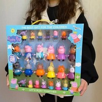 Peppa Pig Four Toy Dolls Set Girl Boy Children Birthday Play Figures Collection