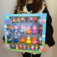 Peppa Pig Four Toy Dolls Set Girl Boy Children Birthday Play Figures Collection