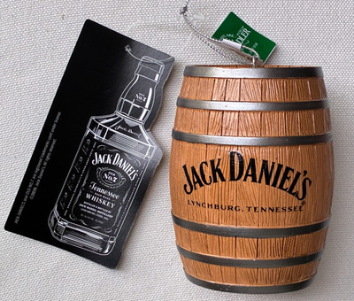 NEW! 2026 Official Jack Daniels Barrel Christmas Ornament w/tag