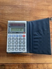 Working Sharp Elsi Mate EL-326A Vintage Calculator with Case