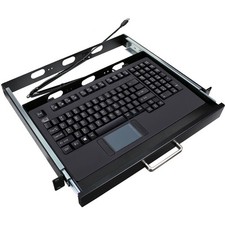 Adesso 1U 19" Rackmount Drawer with USB Touchpad Keyboard