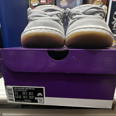 Nike SB Dunk Low Pro ISO Wolf Grey Gum Low Top Sneakers DV5464-001 2023