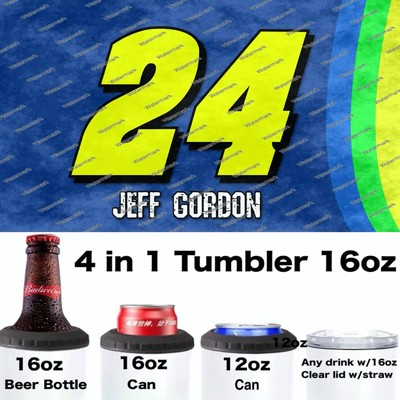 JEFF GORDON  -  NASCAR - 4 in 1 tumbler 16oz