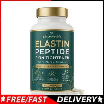 k Claranova Labs Marine Elastin Peptides, Skin Tightening Formula 60 Capsules --