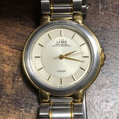 Citizen Club La Mer Watch Mens Timepiece Stainless Steel 3 Dial Silver