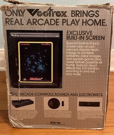 Vintage GCE Vectrex Console Boxed CIB 1982 Tested Working RARE Vector Graphics