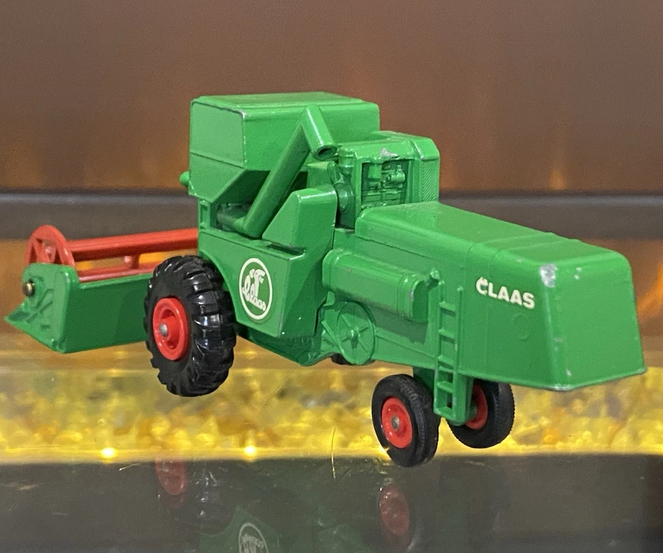 Lesney Matchbox King Size No K-9 Claas Combine Harvester GREEN Farm VINTAGE - Image 3 of 4