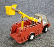VTG GABRIEL HUBLEY BUCKET TRUCK RED DIECAST METAL 9" LONG