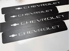 4Pcs Car Threshold Strip Door Plate Sill Scuff Cover Stickers for Chevrolet