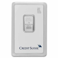 5 gram Platinum Bar - Credit Suisse (New Assay)