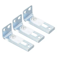 3Pcs Bifold Door Hardware 0.9 Inch Bi-Fold Door Bottom Bracket Silver