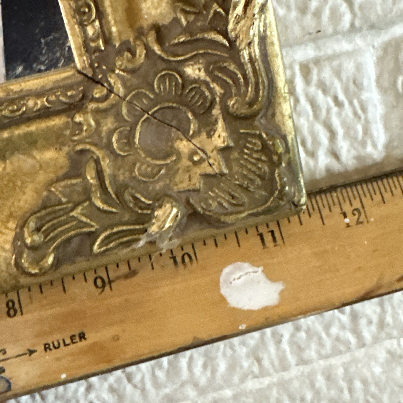 Vintage Ornate Gold Gild 11X14 HANGING Mirror