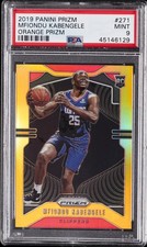 2019 PANINI PRIZM ORANGE PRIZM #271 MFIONDU KABENGELE #/49 PSA 9
