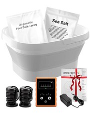 Ionic Foot Bath Detox Machine,Foot Detox Foot Bath Soak Tub with 2 Arrays