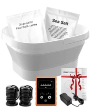 Ionic Foot Bath Detox Machine,Foot Detox Foot Bath Soak Tub with 2 Arrays