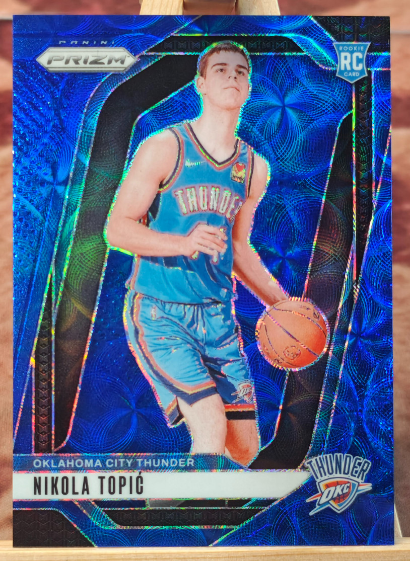 Nikola Topic 2024-25 Panini Prizm 42/49 Blue Choice RC Thunder #230