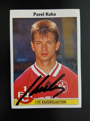 Pavel Kuka   1.FC K'lautern  Panini Fußball'95 # 55 ungeklebt signiert