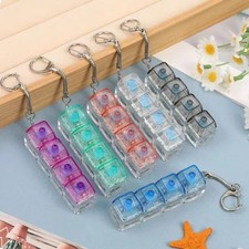 4 Key Mechanical Keyboard Keychain Decompression Button Fidget Toy Pendant