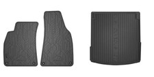 Frogum Fußmattensatz Autoteppich + Kofferraumwanne für Audi A4 8EC B7